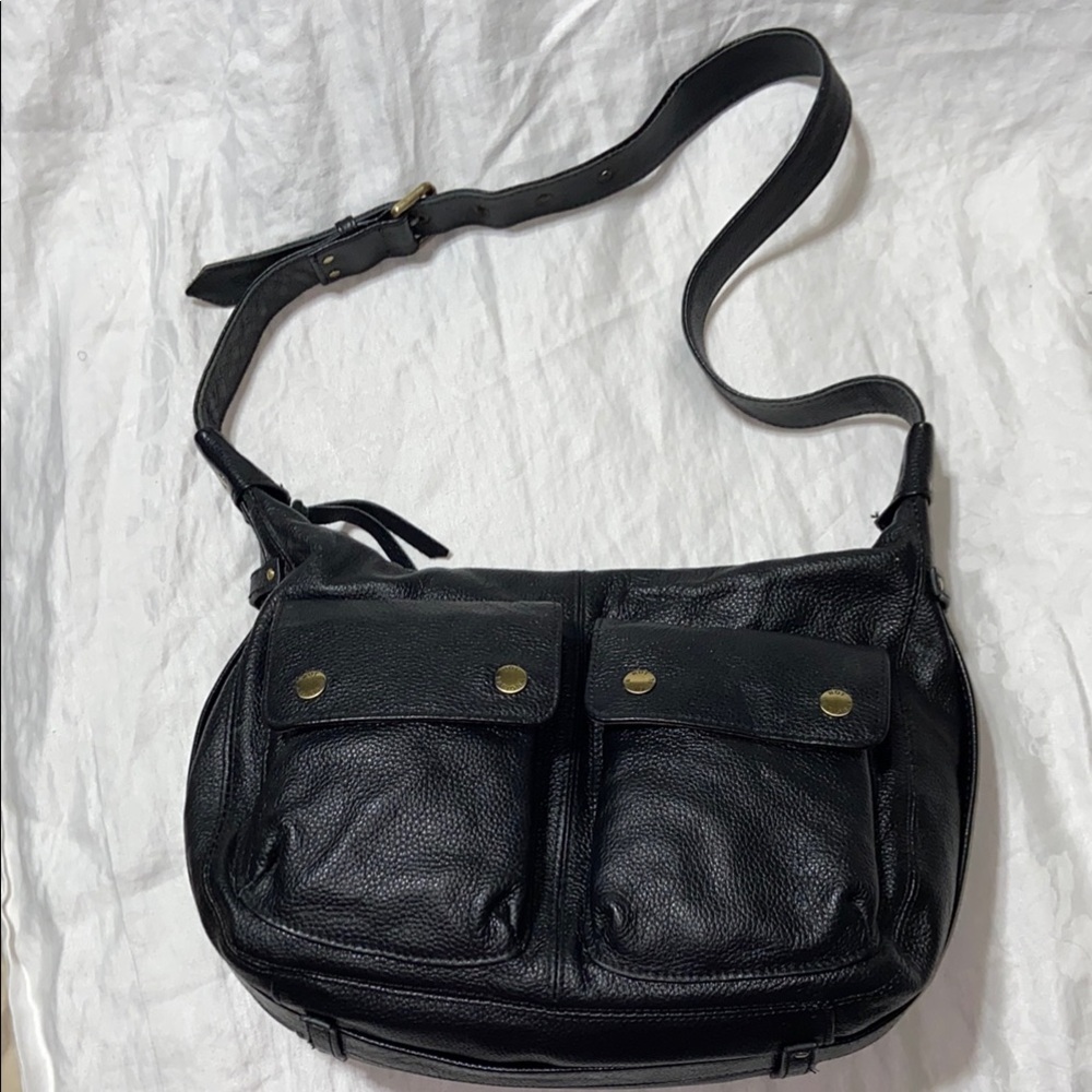 Like new Not Rational Black Leather Shoulder Bag